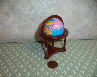 1:12 scale Dollhouse Miniature Globe on Stand