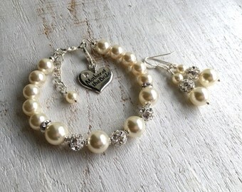 Mother-of-Bride gift Mother-of-the-Bride gift from Daughter Mother-of-the-Bride gift from Groom Mother-of-the-Bride gift from Bride Bracelet