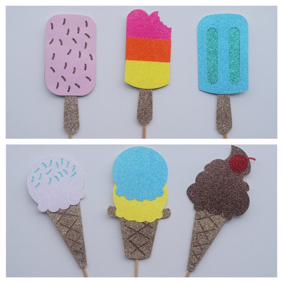 Ice Cream and Popsicle Photo Booth Props Ice Cream Baby