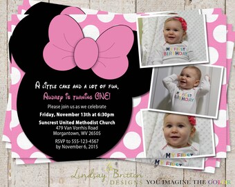 Minnie Mouse Birthday Invitation