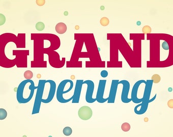 Grand opening banner  Etsy