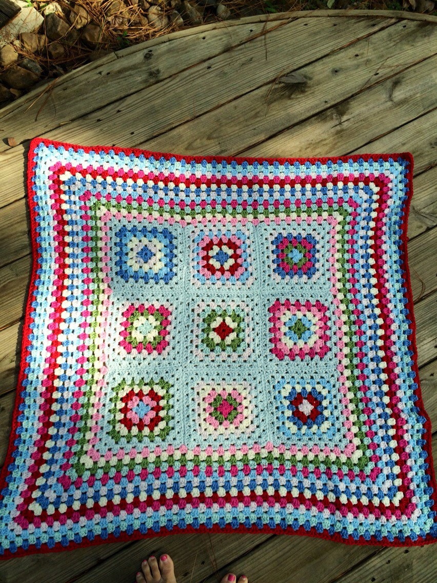 Crochet afghan Granny Square afghan Granny square Blanket