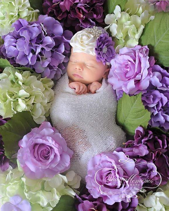 Lavender Headband/Flower Girl Headband/Baby Headband/Infant