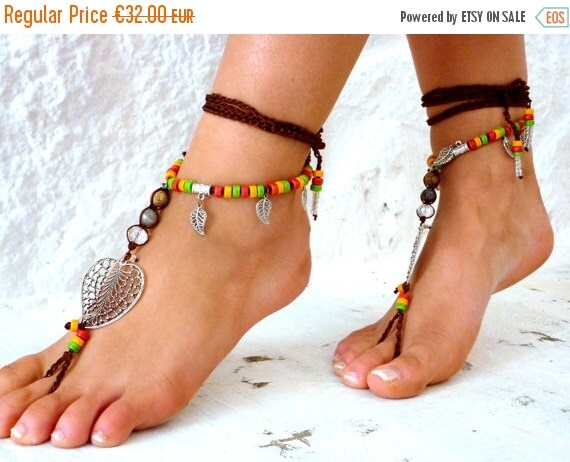 silver leaf sandals