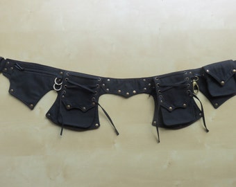 Burning Man Utility belt in black cotton canvas - Anvil Model