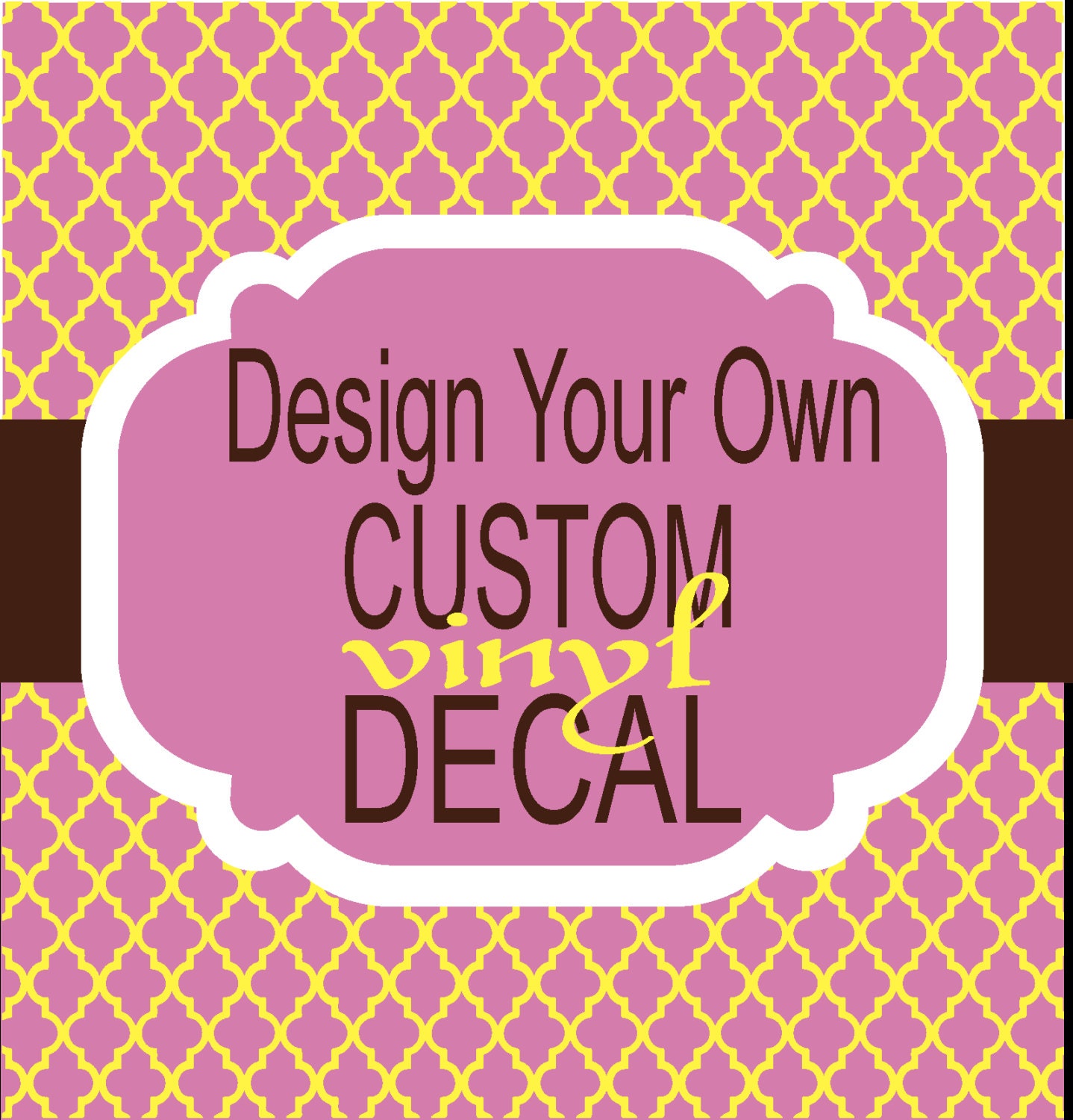 Design Your Own Custom Decals- Custom Decal, Car Decal ...