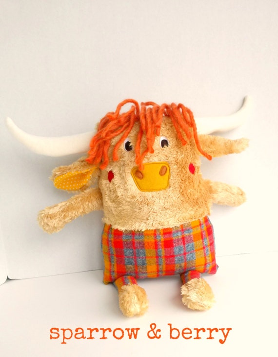 highland cattle plush