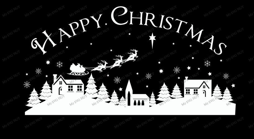 Download Happy Christmas Village template