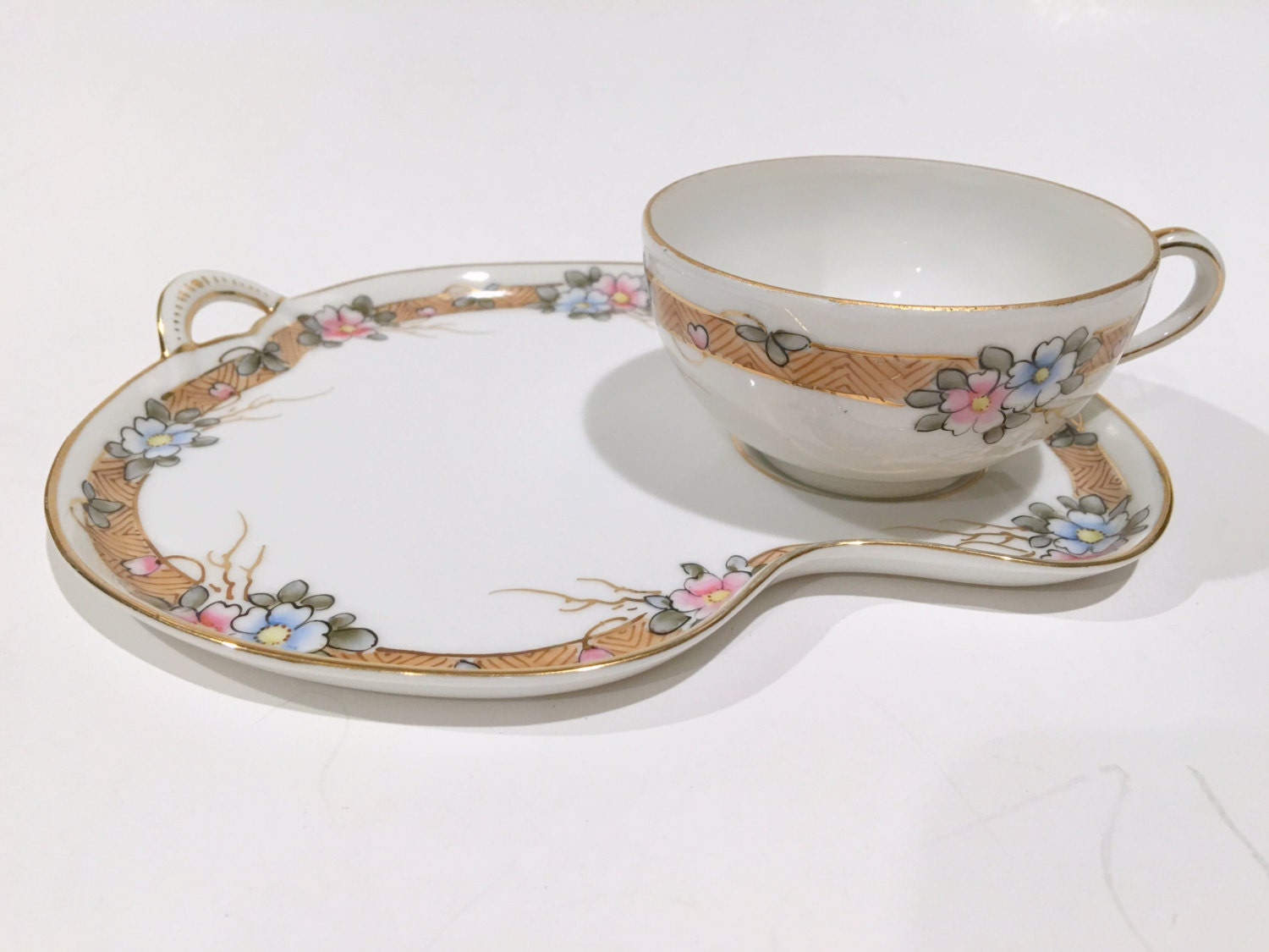SALE, Nippon Snack Tray, Tea and Toast Set, Nippon Tea Cup and Saucer