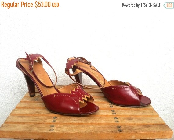 oxblood stilettos