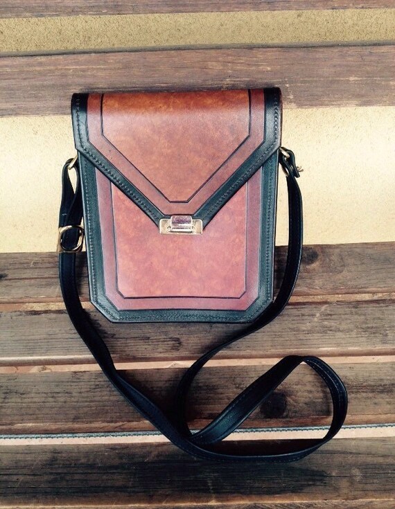 Tooled Leather Purse Shoulder Bag Hipster Small Messenger