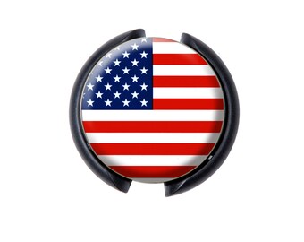 American Flag Stethoscope ID tag, Name Tag, ID
