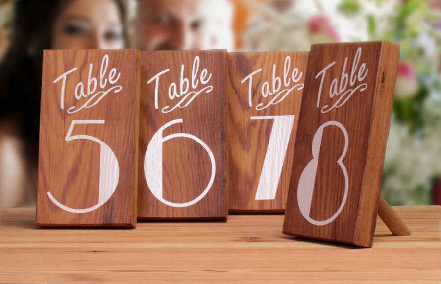 Outdoor Wedding Decorations Table Numbers Table Markers