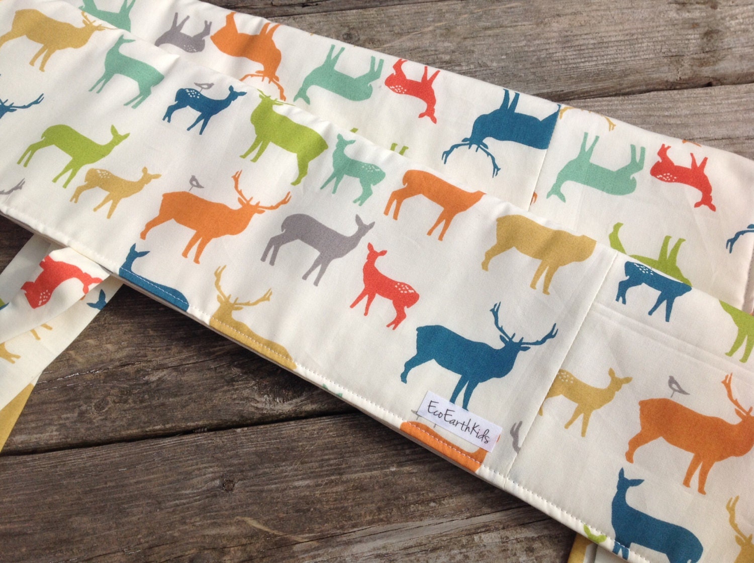 Organic Crib Rail Guard Elk Family All Natural Teething Guard