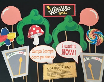 Willy Wonka Themed Party Photo Booth Props
