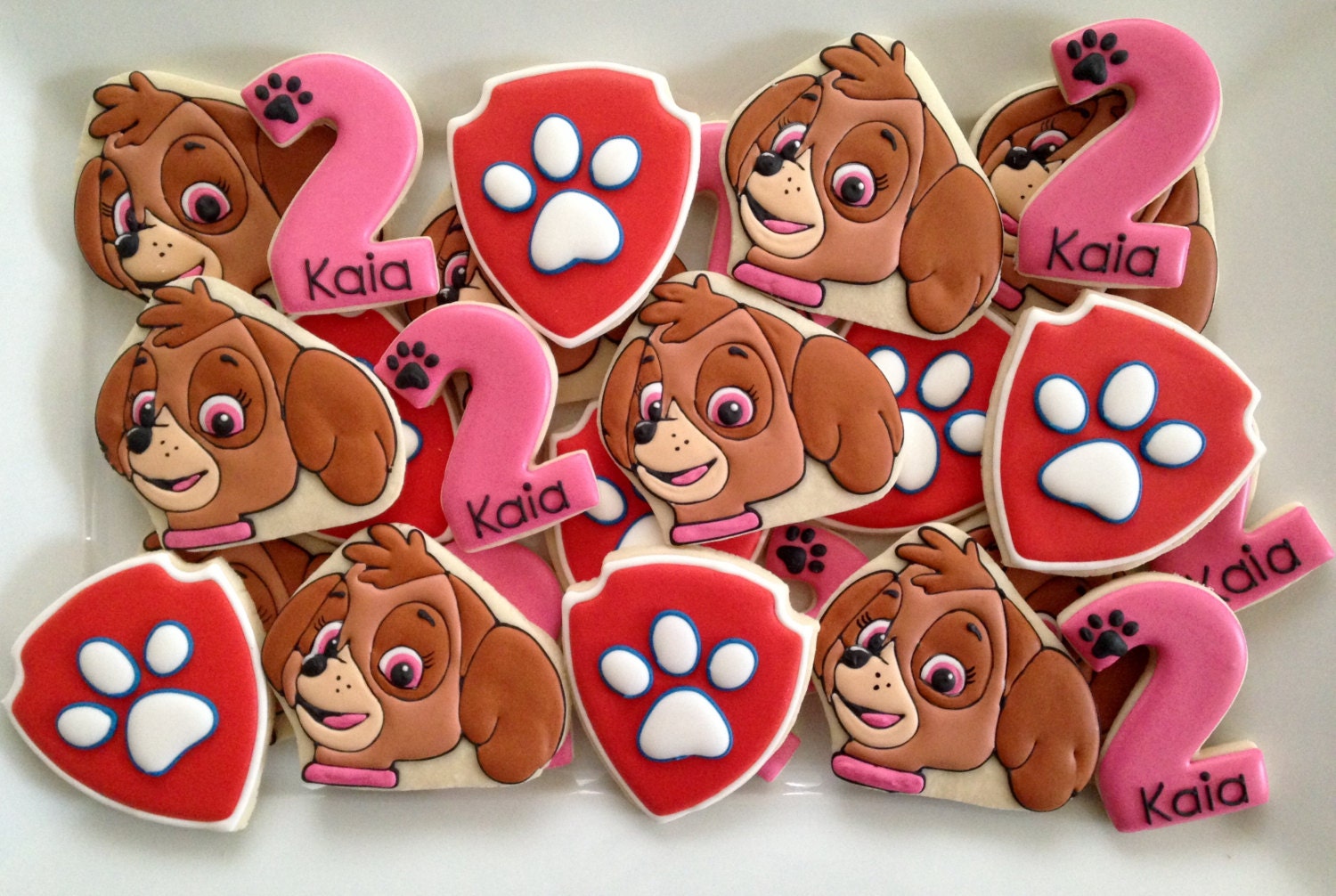 Paw Patrol cookies two dozen by LuxeCookie on Etsy