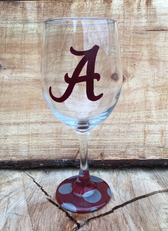 alabama crimson tide glassware