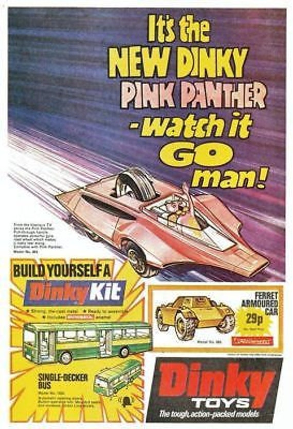 dinky pink panther car