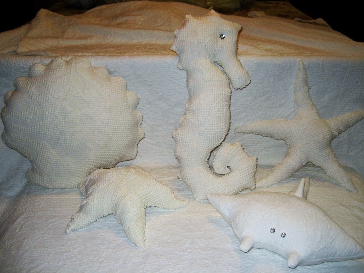 Starfish Pillows Two to Choose From. Stingray Pillow Shell