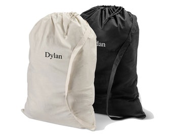 Personalized Laundry Bag - Monogrammed Laundry Bag - Cotton Laundry Bag - Laundry Bag - Gifts for Him - Graduation Gifts - GC1438