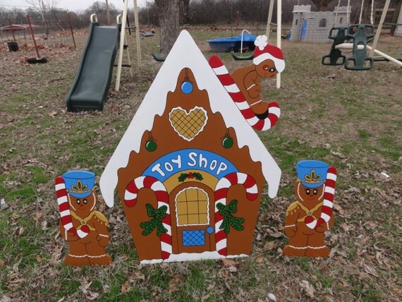 gingerbread set christmas yard art decoration by gingerbread set christmas yard art decoration by