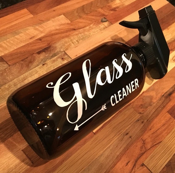 Glass Cleaner Vinyl Decal by AdornedLivingDesigns on Etsy