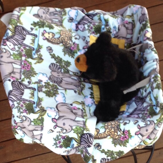 Baby Shopping Cart Cover with Jungle Animals