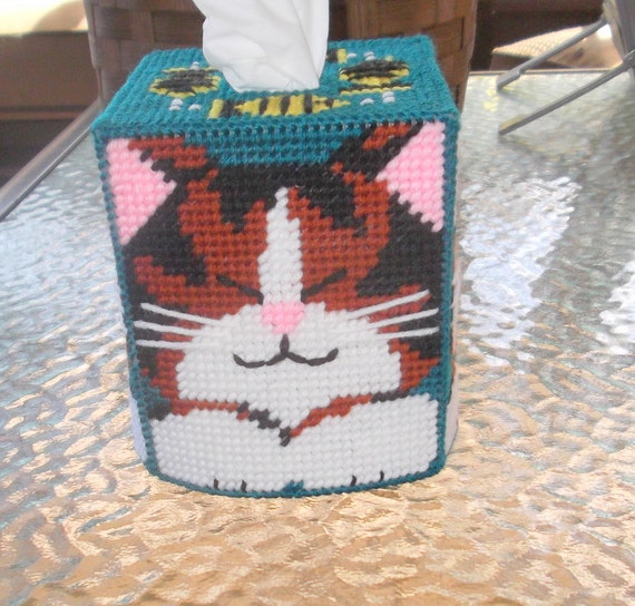 Dreaming Kitty Tissue Box Cover by TissueMart on Etsy