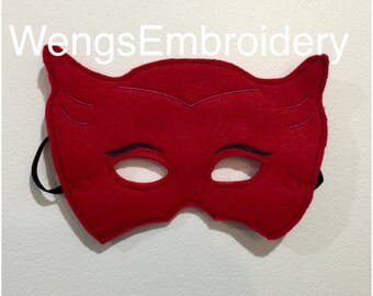 PJ masks OWLETTE mask IN The Hoop embroidery design Instant Download pattern 5x7 hoop