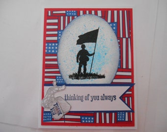 Items similar to Military Dad Card, Camouflage, Hero, Soldier Army Card ...