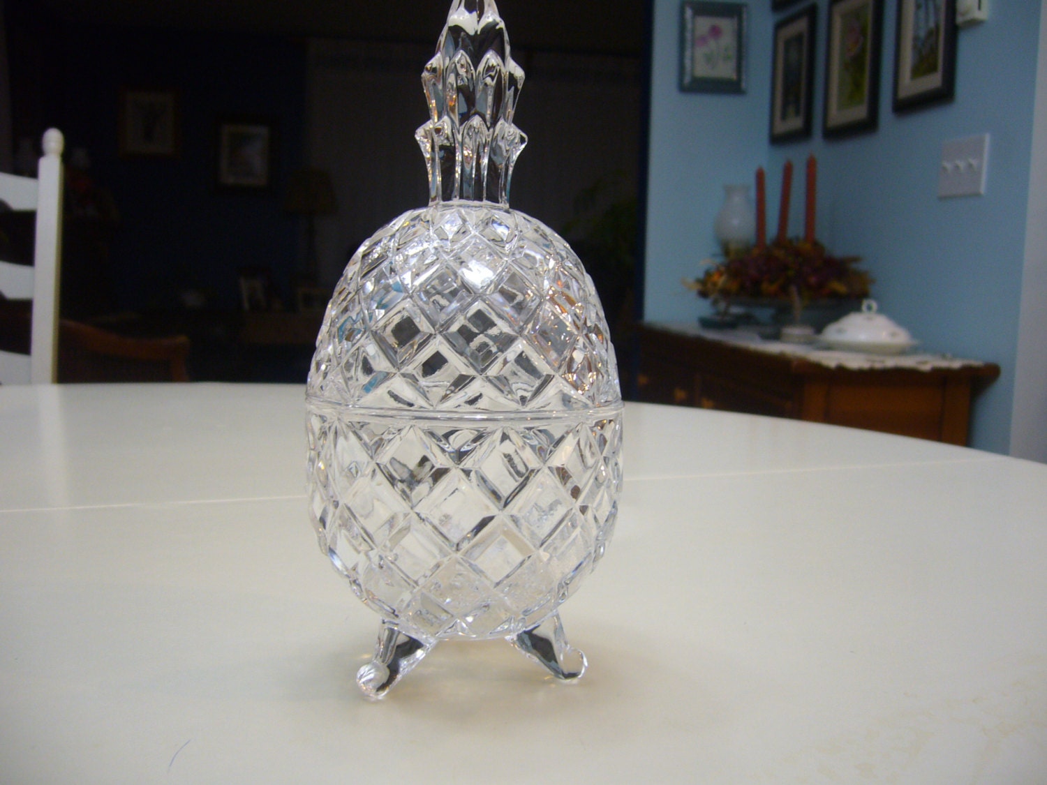 Crystal Pineapple Jewlery Box Pineapple Candy Bowl Compote