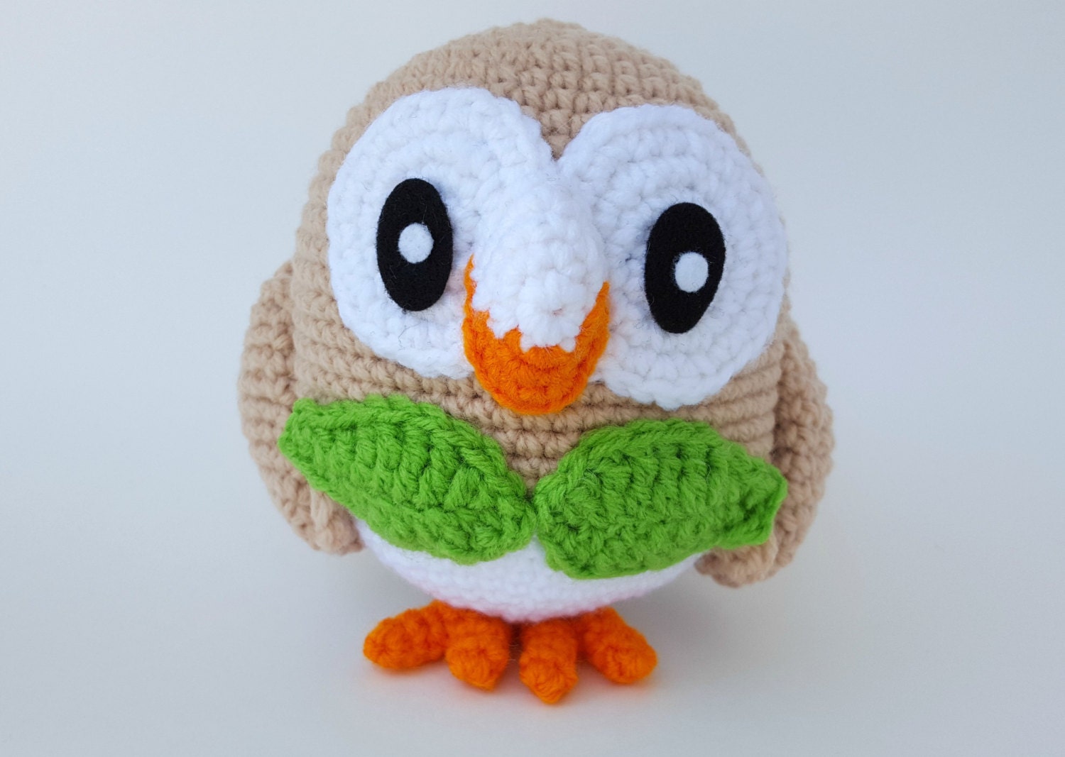 Made to Order Crochet Rowlett Pokemon amigurumi