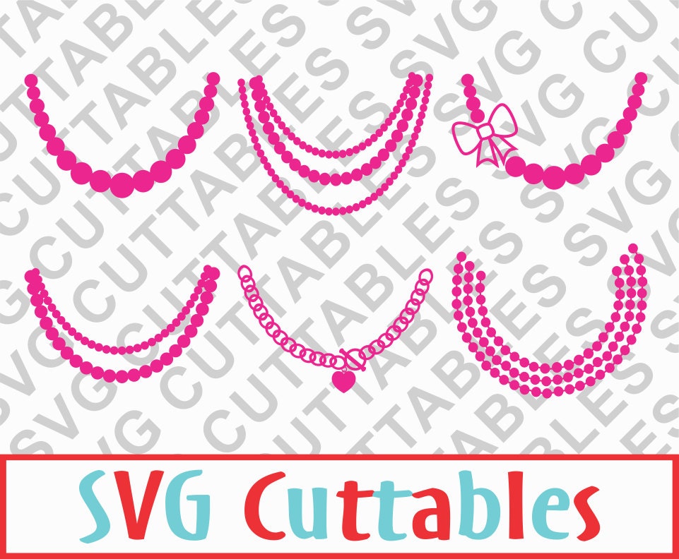 Download Necklace SVG Set of 6 svg dxf eps Vector Digital by ...