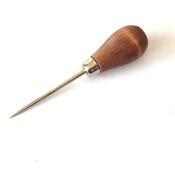 Wooden awl sewing tool leather craft tool by miBonCrAft on Etsy
