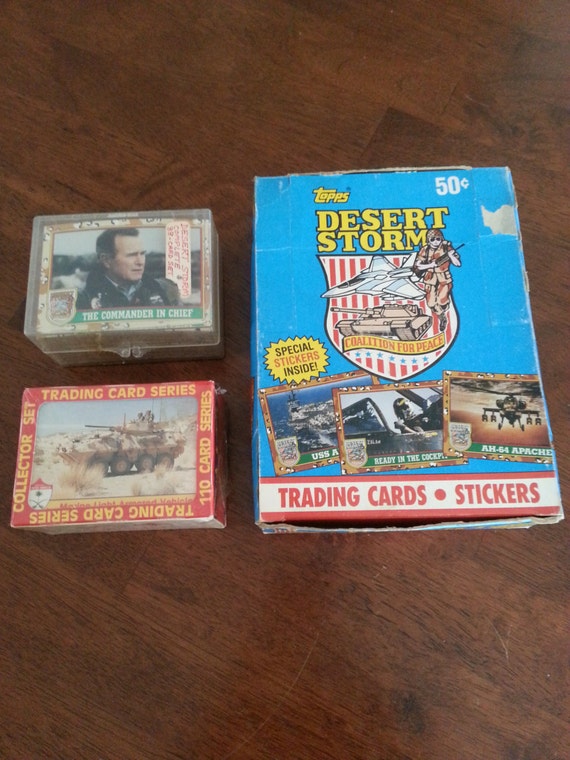 Vintage Assorted 1991 Desert Storm Collector Trading Card Sets