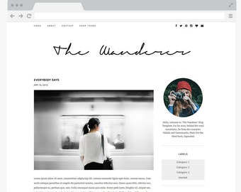 Simple Blog Website Templates