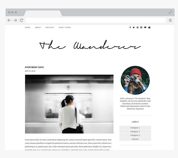 blog design template