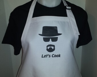 Breaking Bad Custom Printed 2 Pocket White Apron