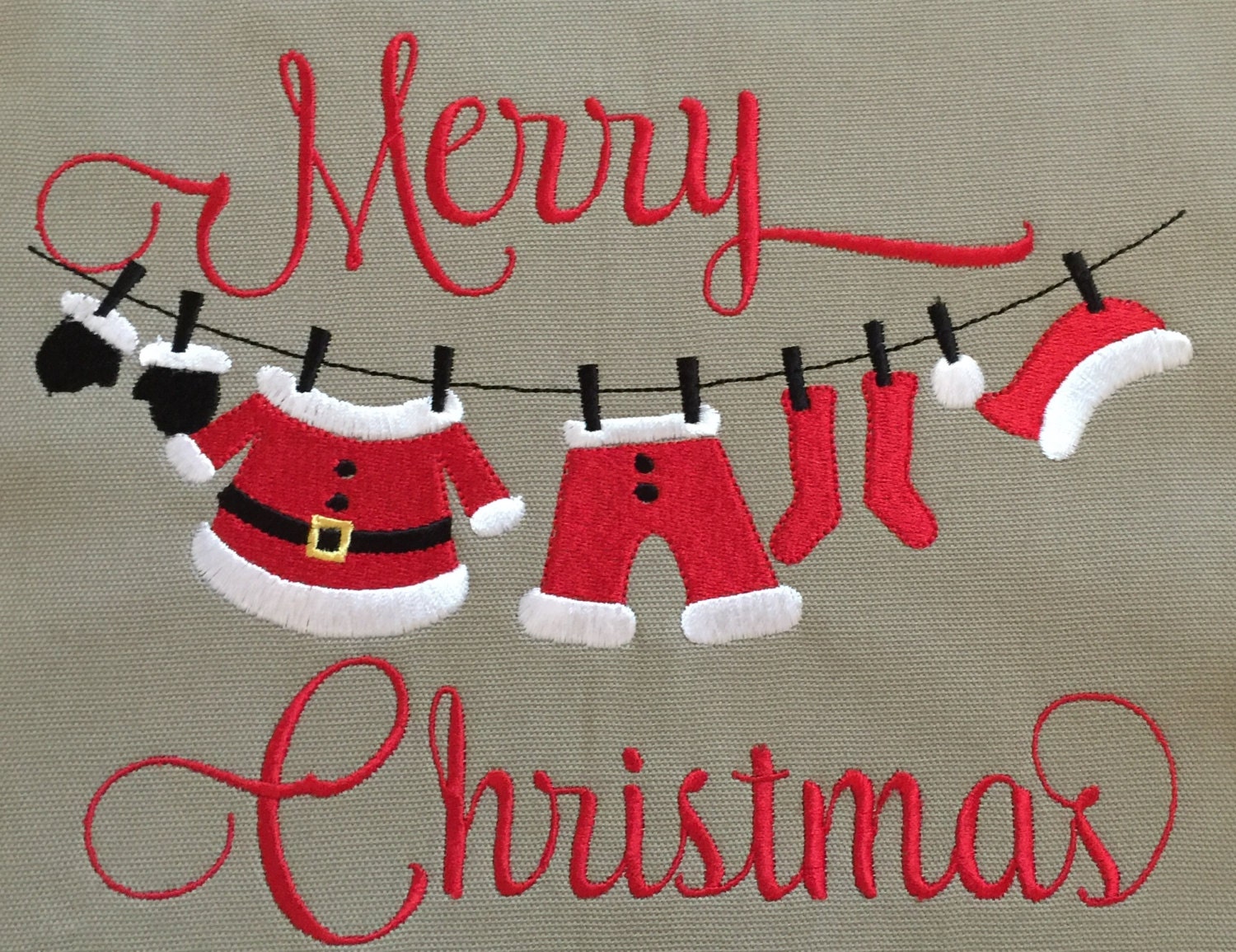 Machine Embroidery Design Christmas Clothes by BlingSassSparkle