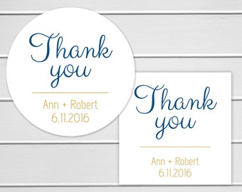 Thank You Stickers, Wedding Thank You Sticker, Wedding Stickers, Wedding labels (#003)