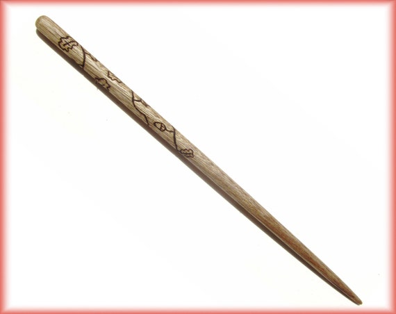 Luna Lovegood's First Wand Fully Handcarved by DarkWoodArts