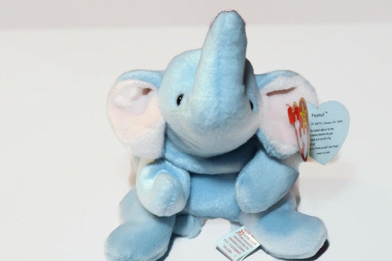 peanut the elephant beanie baby