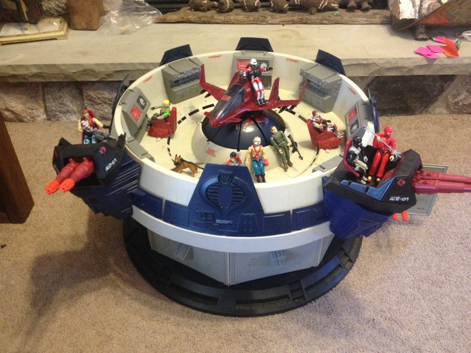 GI Joe Cobra 1986 Terror Drome Base 100 Complete AVAC Firebat