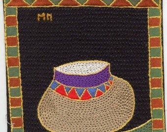 Pottery Embroidery A Window on African Folk Tales, Tambani AFT8