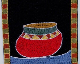 Pottery Embroidery A Window on African Folk Tales, Tambani AFT5