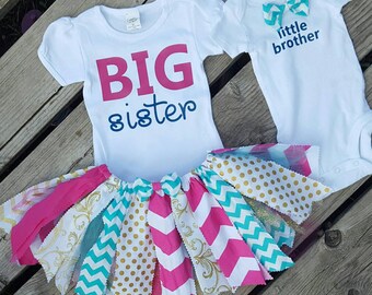 Coordinating sibling outfits!! Big sister little brother outfits!!