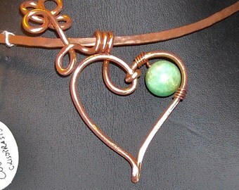 COLLANA CUORE Argento925 Hand Made Italy Collana Crisoprasio Gioielli Argento Artigianali Birthday Lovely Gift for Her Love