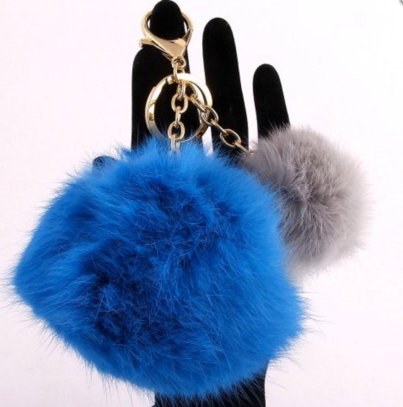 keychain accessorize pom pom Pom Handbag Must Have Ball Double Fur Fur Keychain, Sale! Keychain,