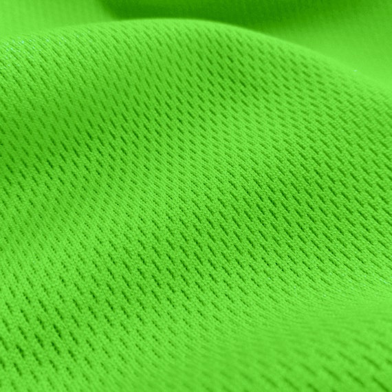 Lime Green Dimple Mesh Fabric Sports Mesh for Athletic