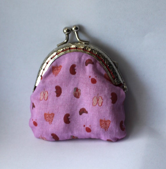 Viscera Coin Purse blood Human heart Change Purse kidneys